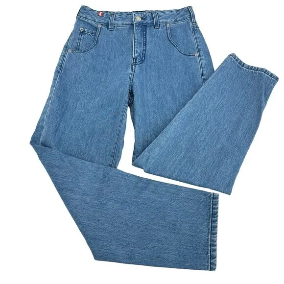 Ines De La Fressage High Rise Straight Luna Jeans Blue Size 27