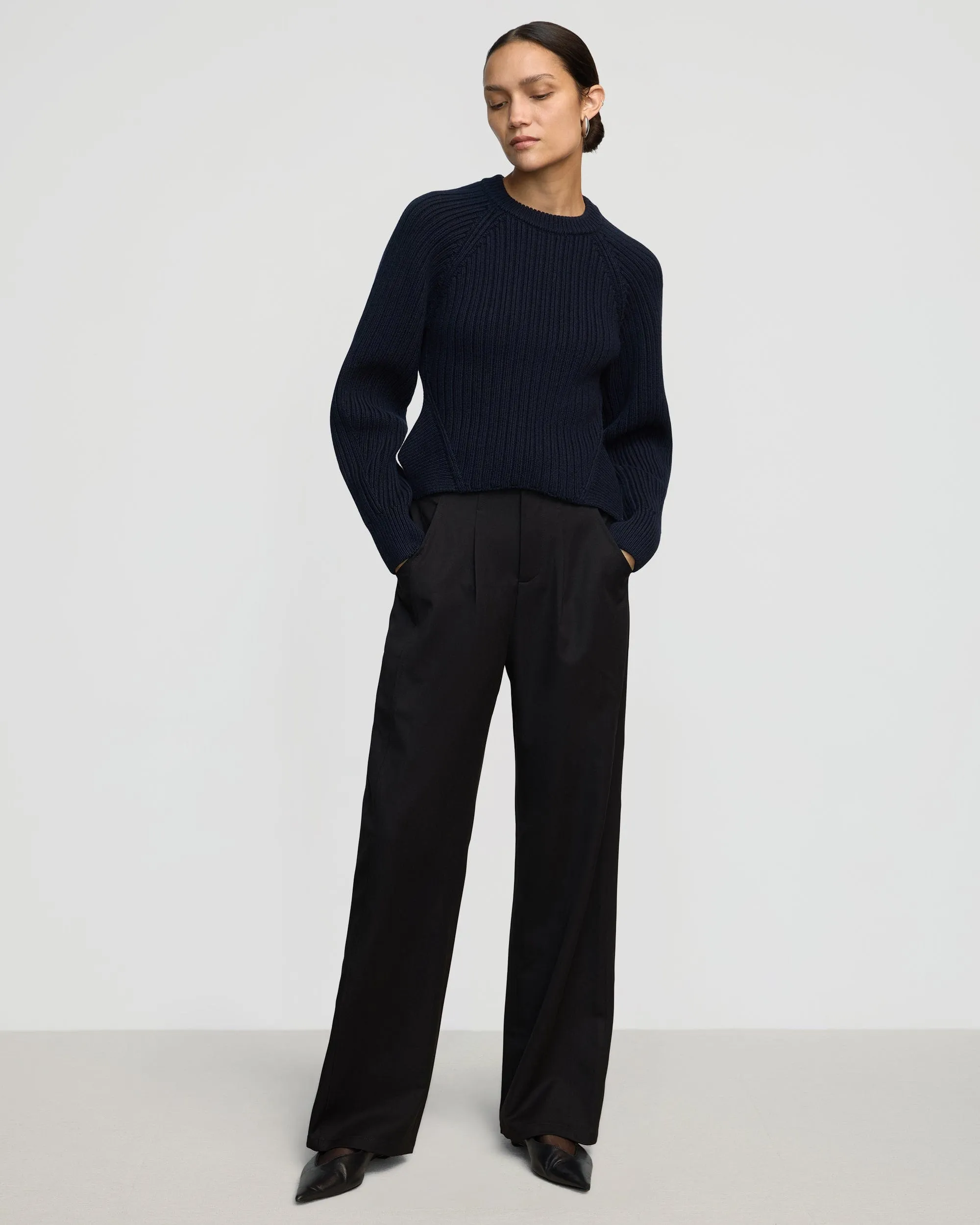 Iona Organic Cotton Cropped Sweater