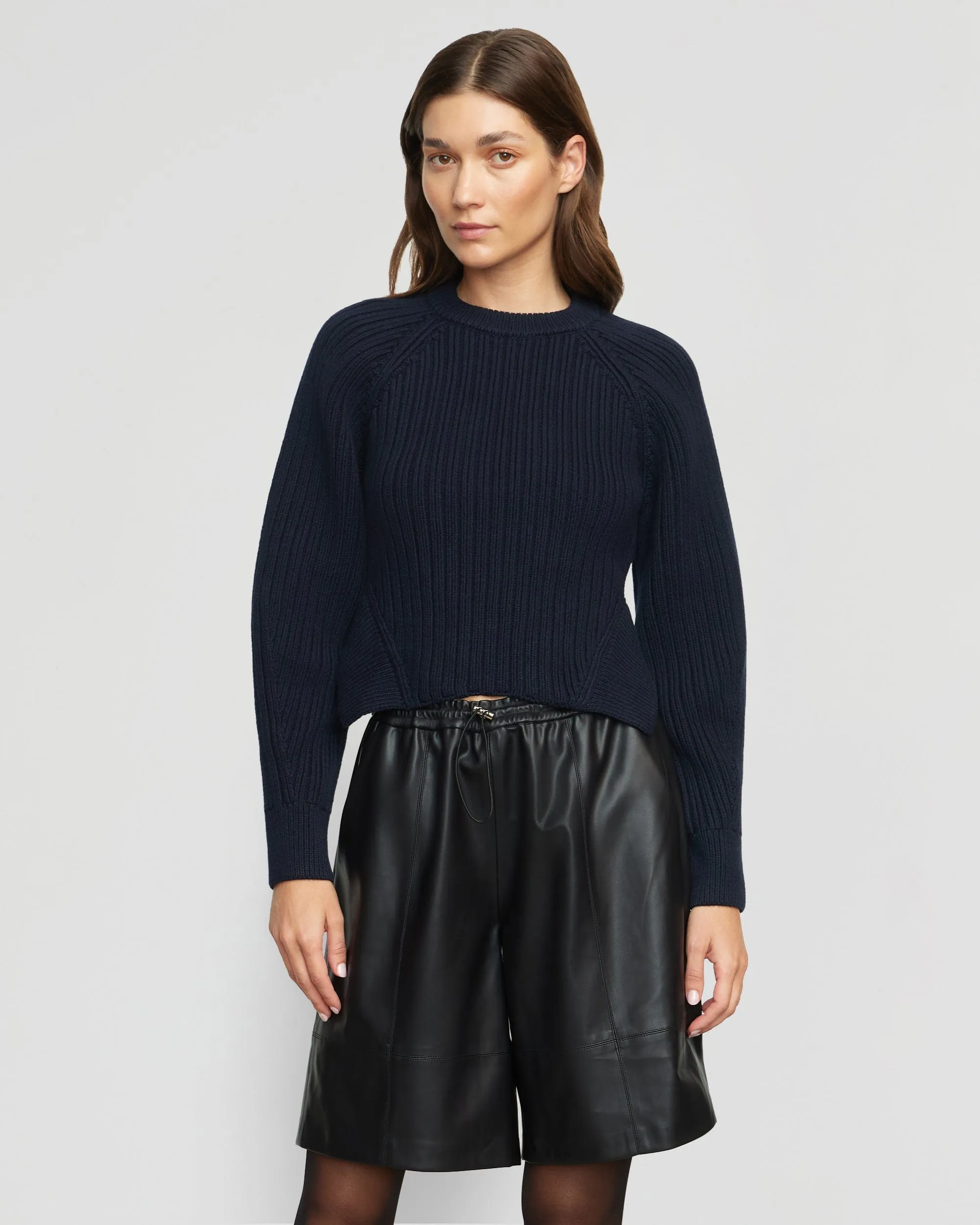Iona Organic Cotton Cropped Sweater