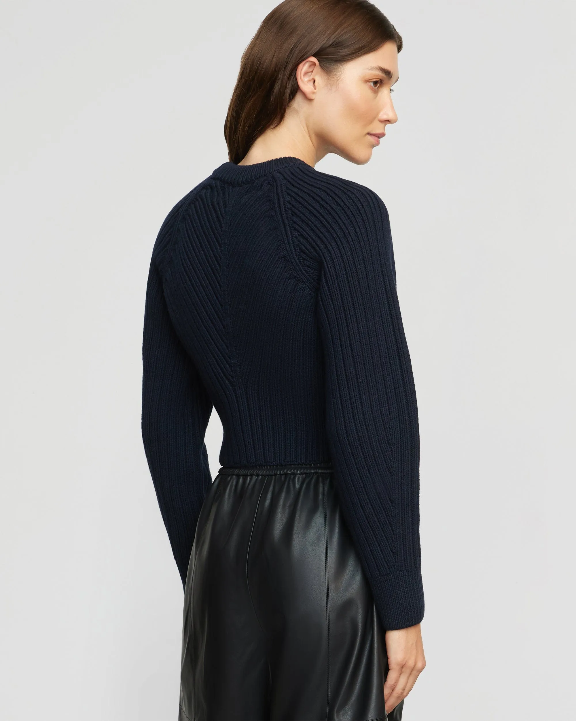 Iona Organic Cotton Cropped Sweater