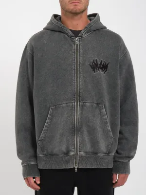 Issanka Zip Kapuzenpullover - BLACK