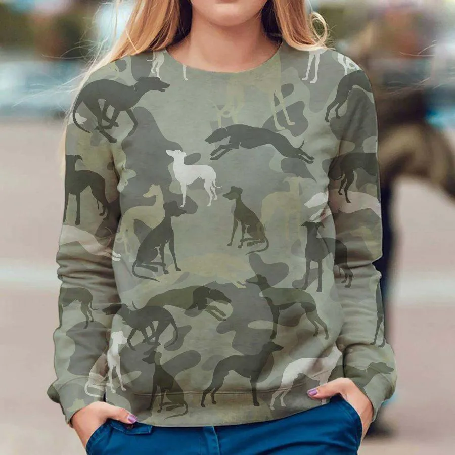 Italian Greyhound - Camo - Premium Sweatshirt