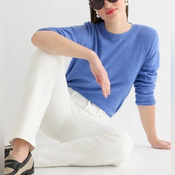 J. Crew 9&quot; Vintage Slim-straight Jean in White Wash Size 25T