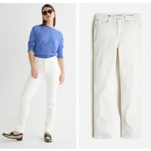 J. Crew 9&quot; Vintage Slim-straight Jean in White Wash Size 25T