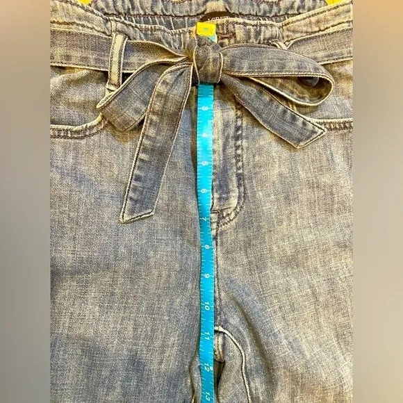 J Crew Women’s Paper Bag Waist High Rise Straight Leg Jeans Size 0 00 24 XS