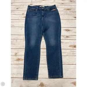 Jeans Straight By Levis In Blue Denim, Size: 12