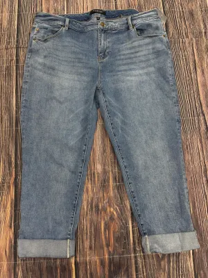 Jeans Straight By Liverpool In Blue Denim, Size: 20