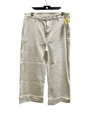 Jeans Wide Leg By Risen In White, Size: 14