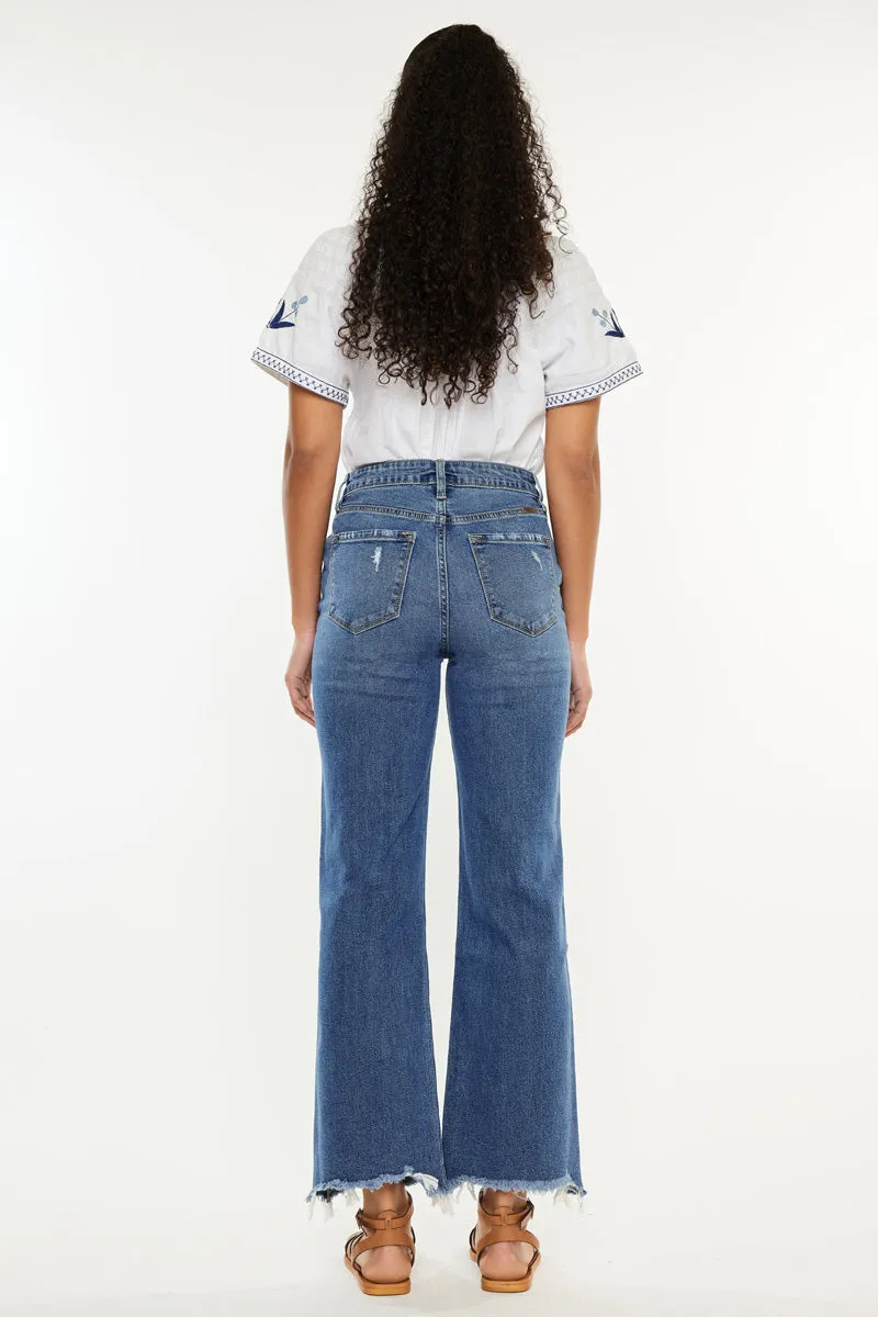 Jemma High Rise Slim Wide Leg Jeans