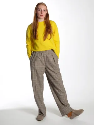Julia Trousers - Peppercorn Ch.