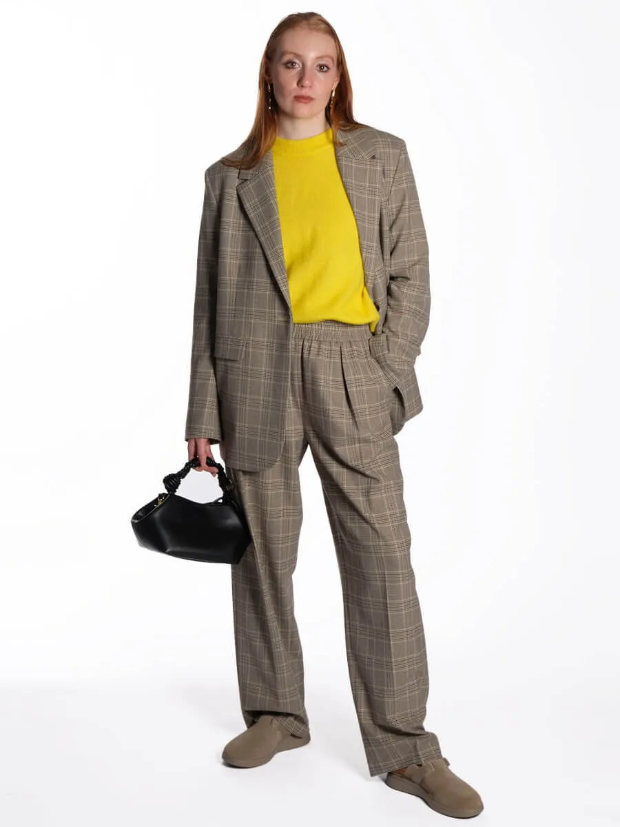 Julia Trousers - Peppercorn Ch.