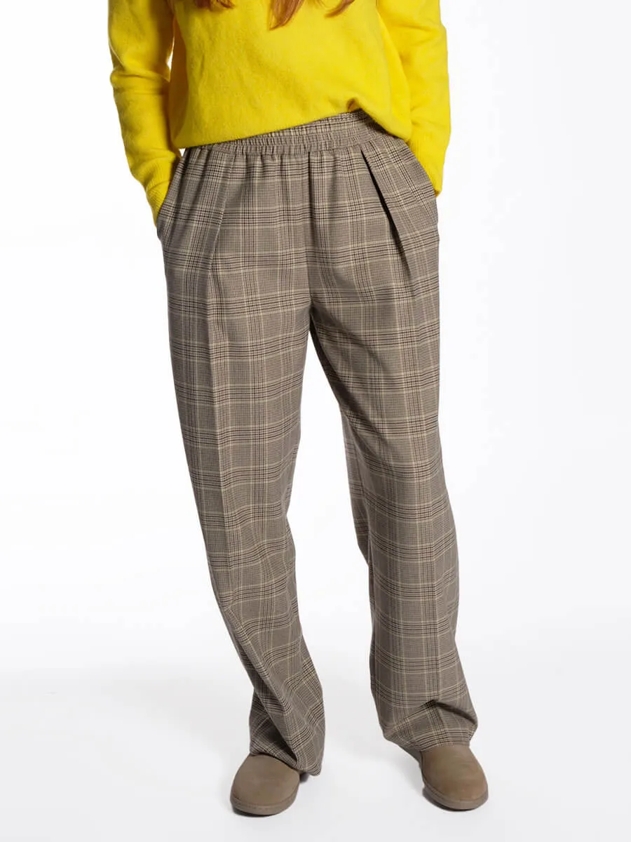Julia Trousers - Peppercorn Ch.