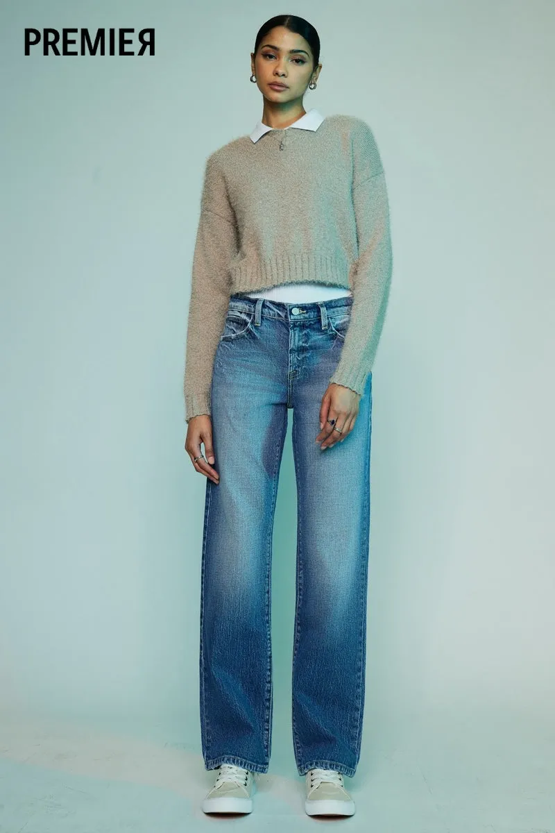 Julie Premier High Rise Straight Jeans