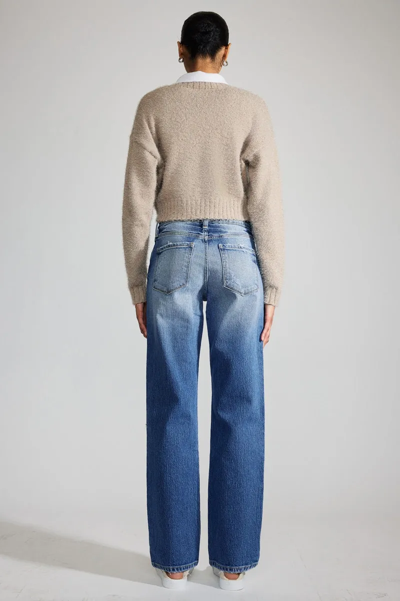 Julie Premier High Rise Straight Jeans