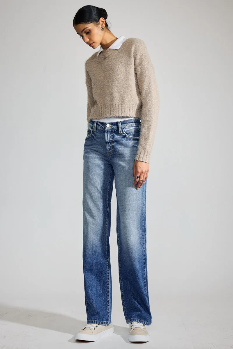 Julie Premier High Rise Straight Jeans