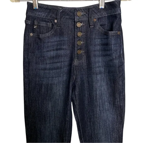 KanCan high rise button fly flare jeans size 25