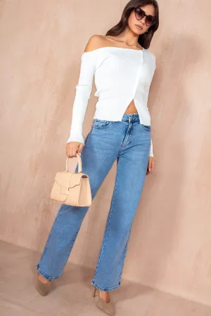 Katie Blue Wide Leg Jeans