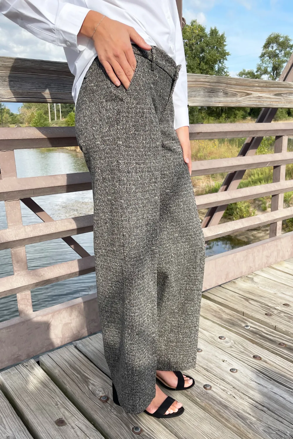 Kelsey Wide Leg Trouser 31" ins