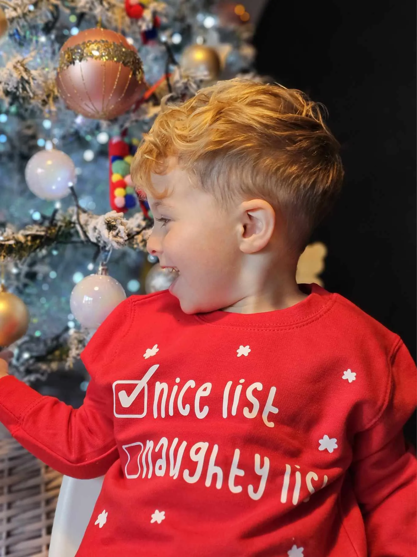 Kids 'Nice List' Christmas Sweatshirt