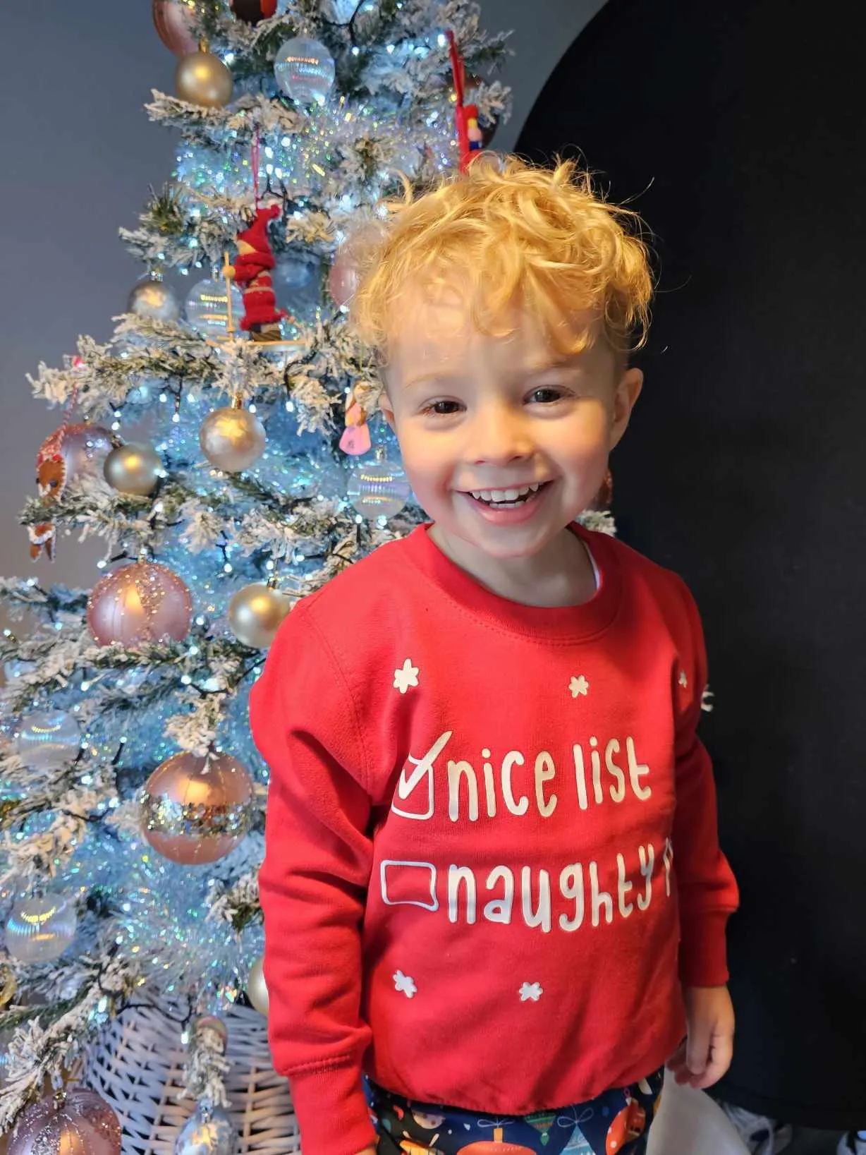 Kids 'Nice List' Christmas Sweatshirt