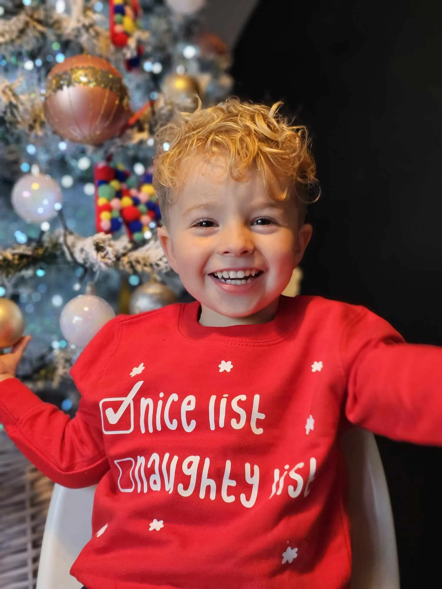 Kids 'Nice List' Christmas Sweatshirt