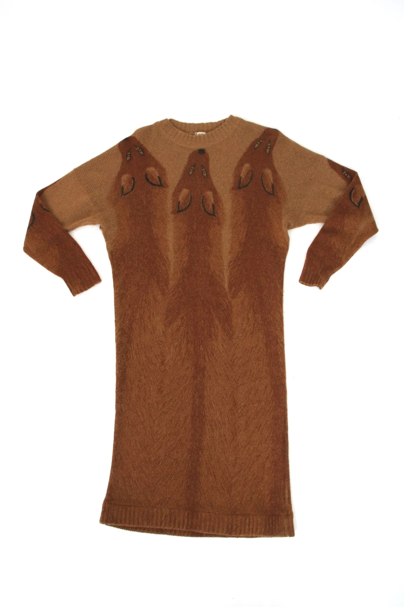 Krizia Maglia Fox Print Sweater Dress*