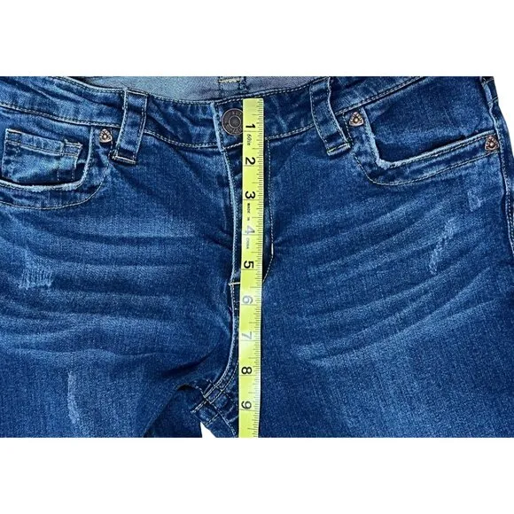 Kut From The Kloth Jeans Size 10 Women Sammie Straight Leg Denim Blue Distressed