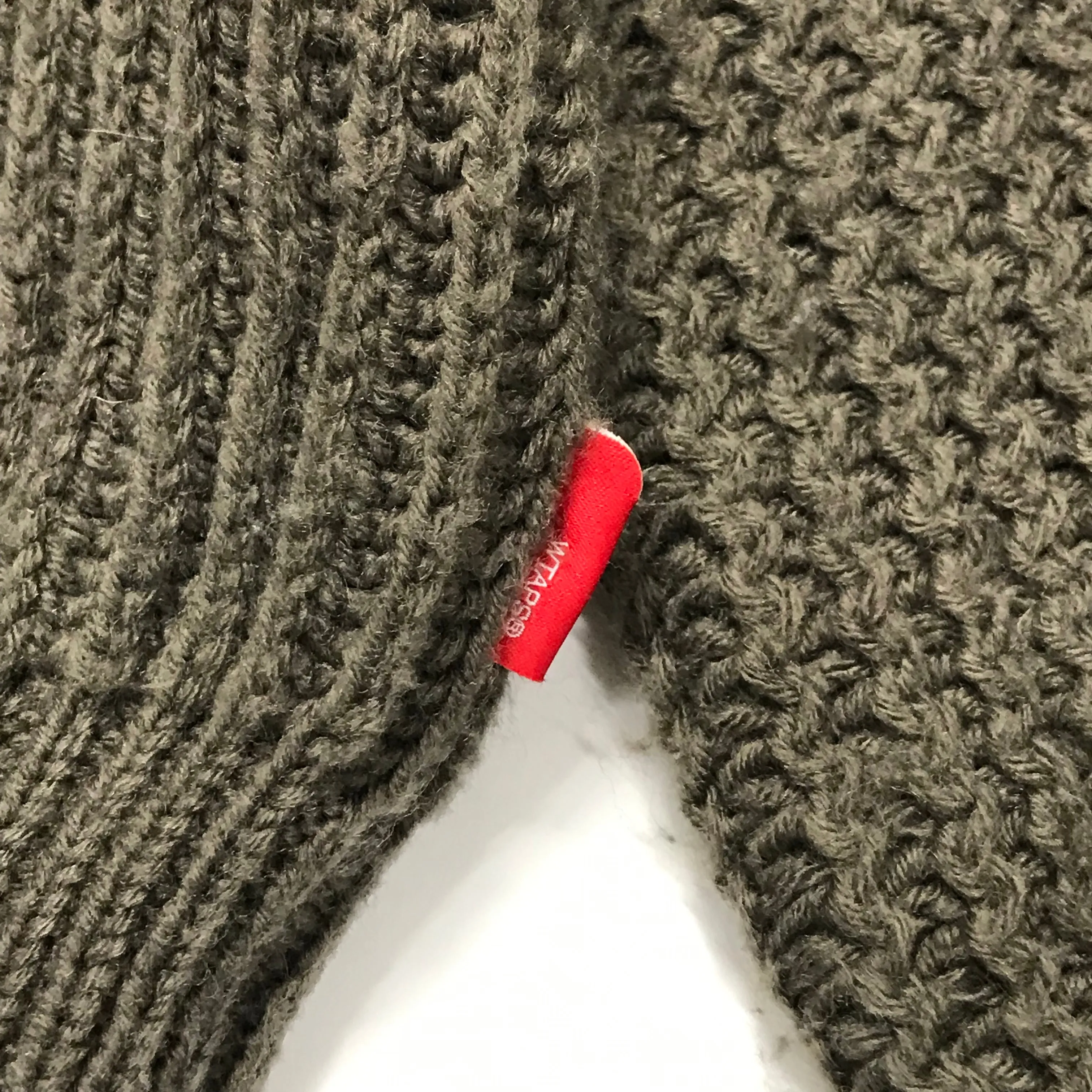 [L] WTaps AW13 Shawl Knit Wool Sweater