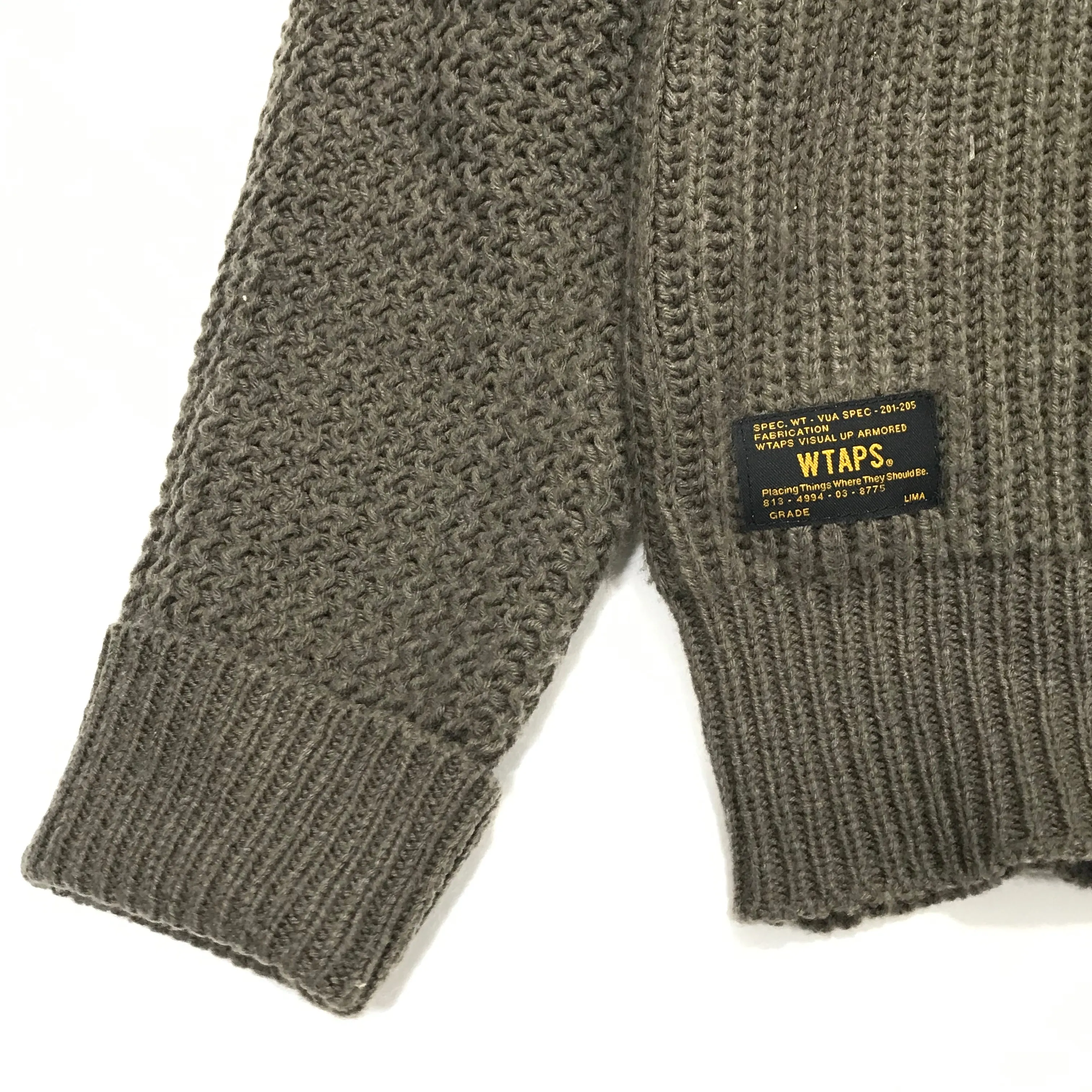 [L] WTaps AW13 Shawl Knit Wool Sweater
