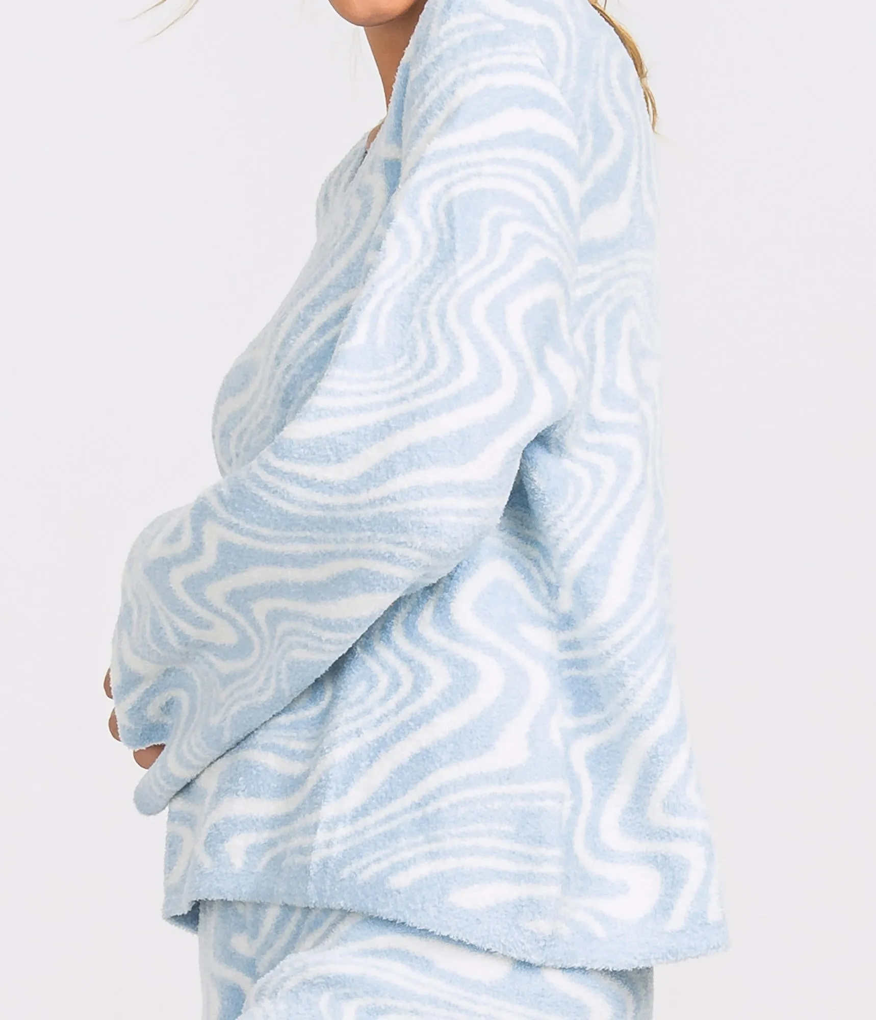LADIESS SOUTHERN SHIRT DREAMLUXE PRINTED SWEATER - LAVA LAMP
