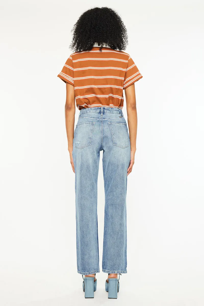 Laila High Rise 90's Straight Leg Jeans