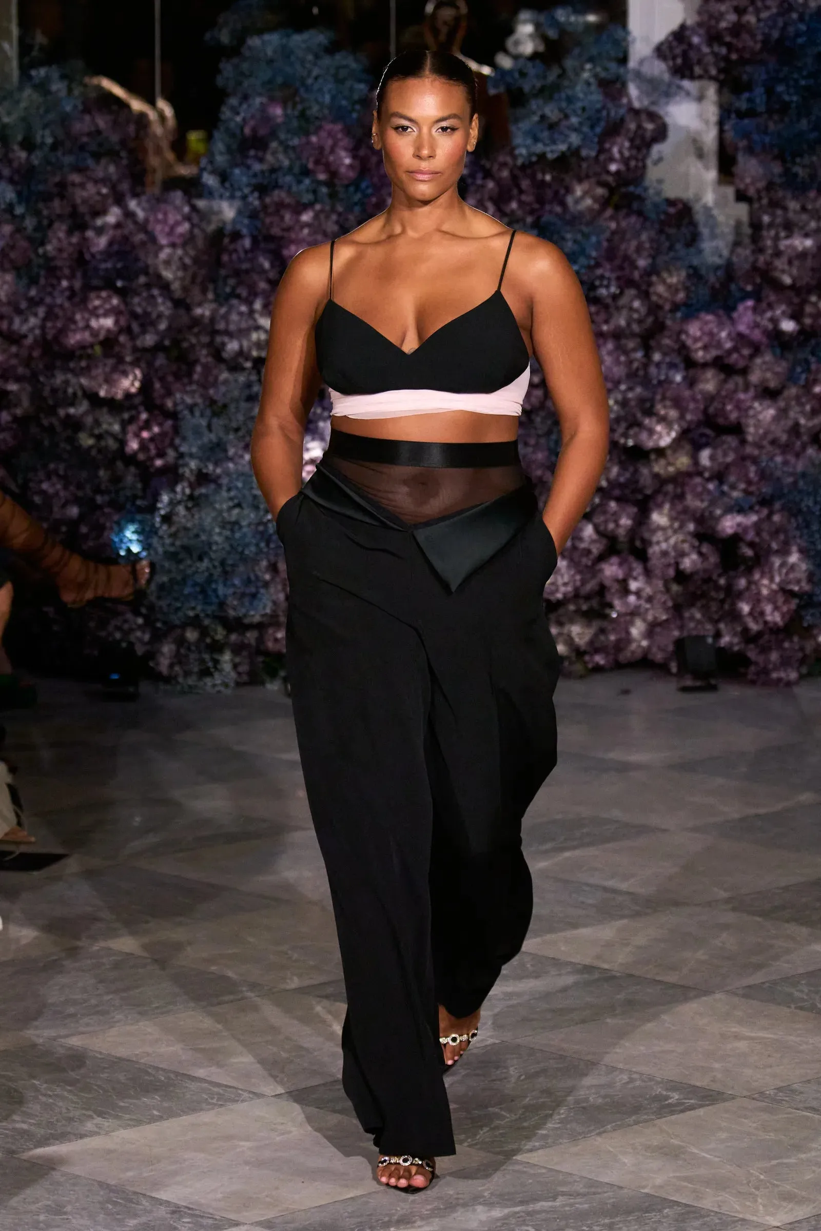 Lapel Waistband Trouser