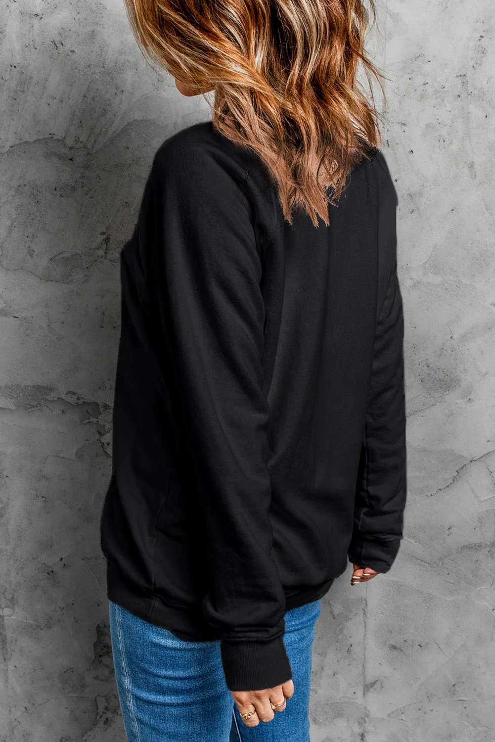 Letter Graphic Heart Sweatshirt
