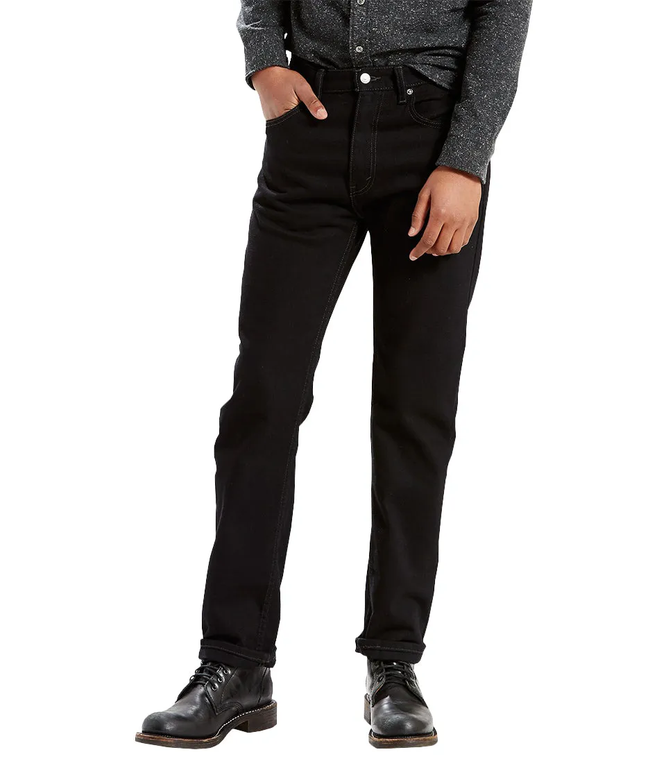 LEVI'S 505 REGULAR FIT JEAN - BLACK