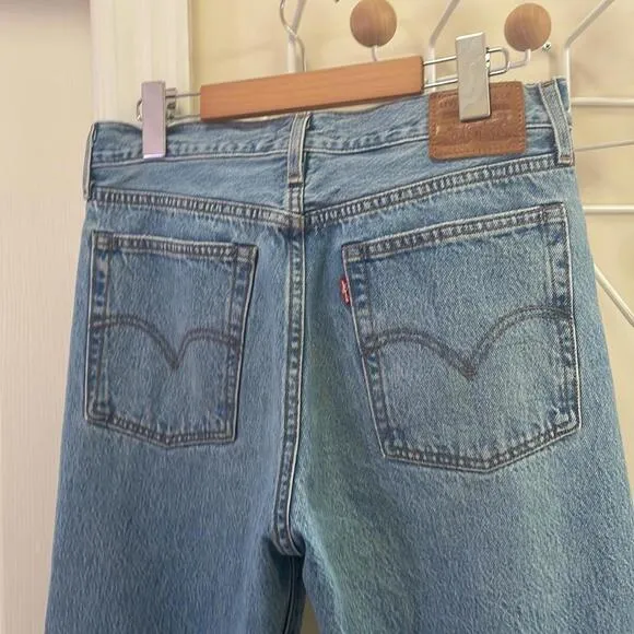 LEVI'S - Wedgie Straight High Waist Denim Jeans - Blue - 29