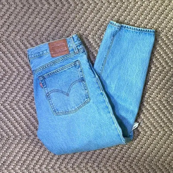 LEVI'S - Wedgie Straight High Waist Denim Jeans - Blue - 29