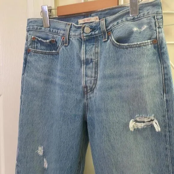 LEVI'S - Wedgie Straight High Waist Denim Jeans - Blue - 29