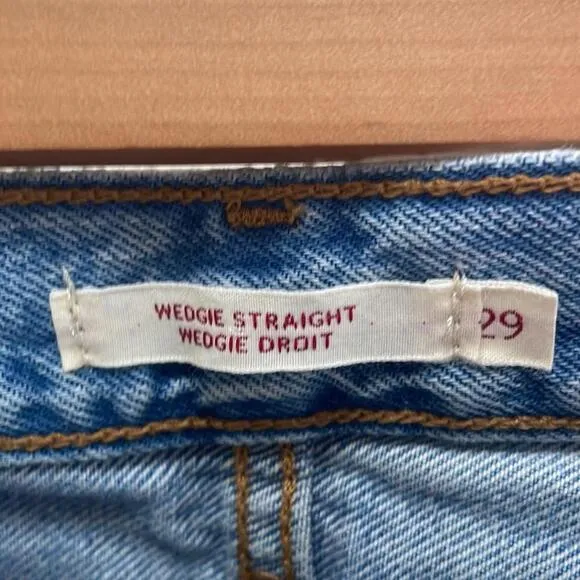 LEVI'S - Wedgie Straight High Waist Denim Jeans - Blue - 29
