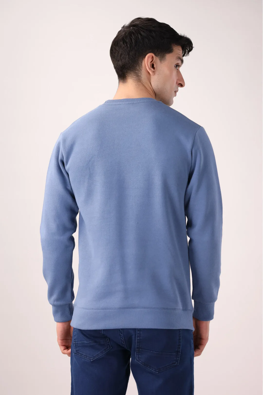 Light Blue Graphic Sweatshirt