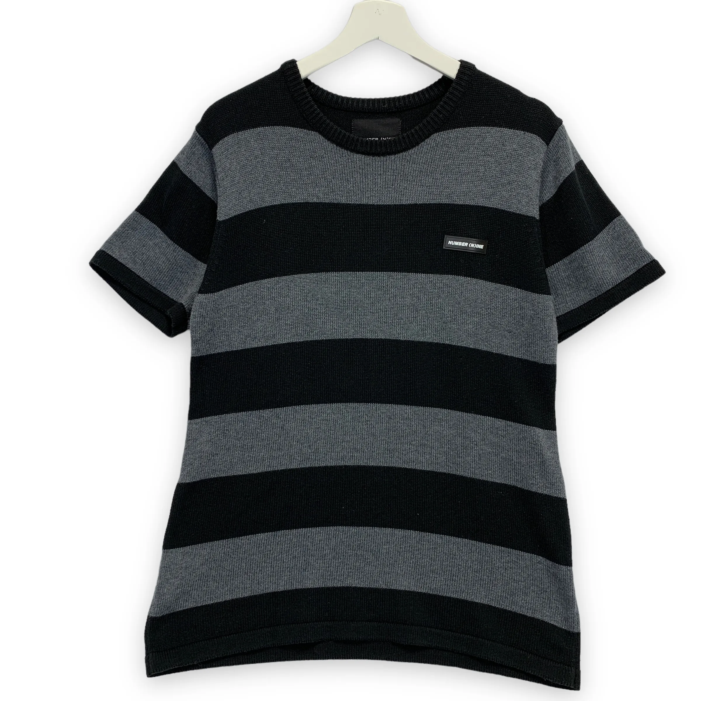 [M] Number Nine Knit Border T-Shirt Tee Sweater