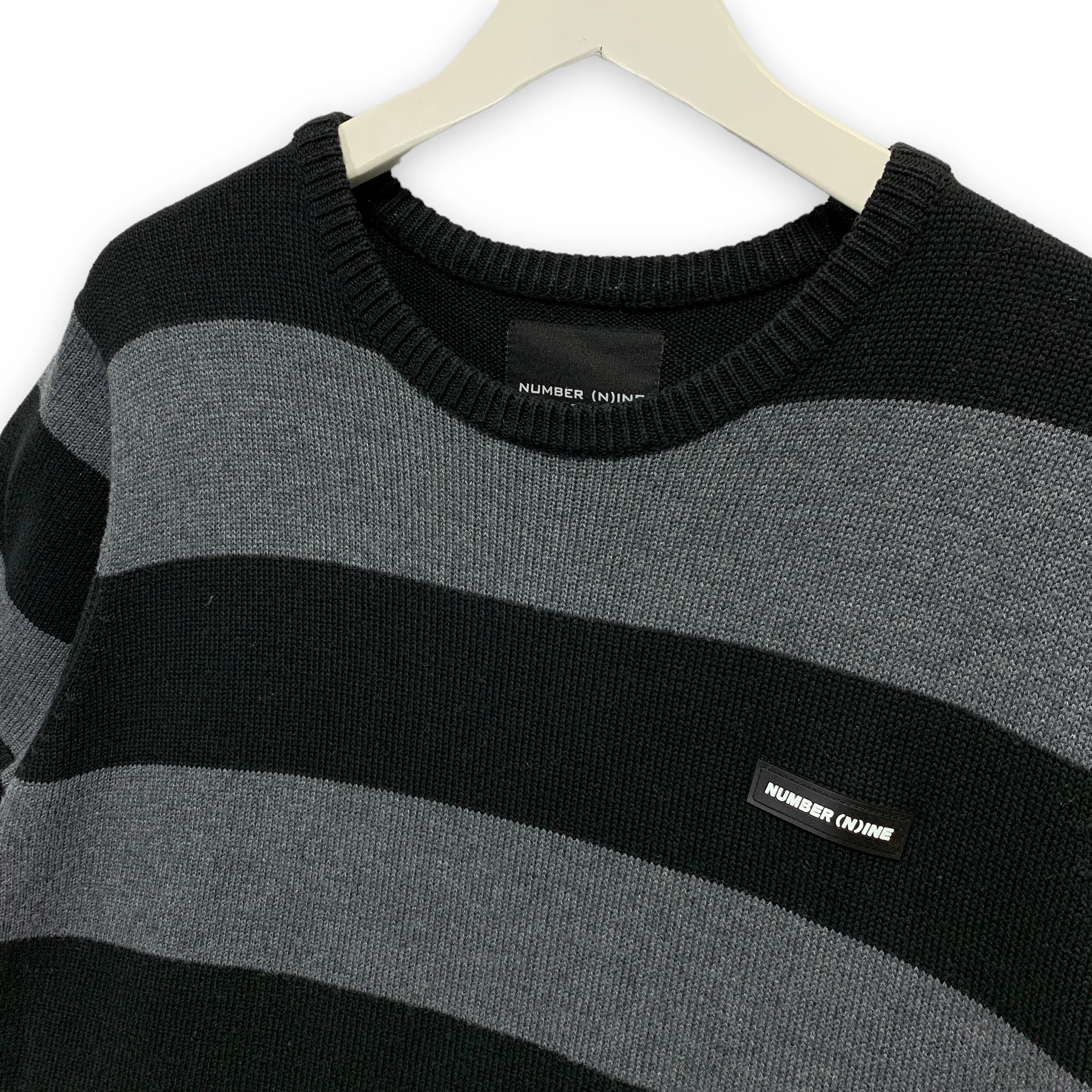 [M] Number Nine Knit Border T-Shirt Tee Sweater