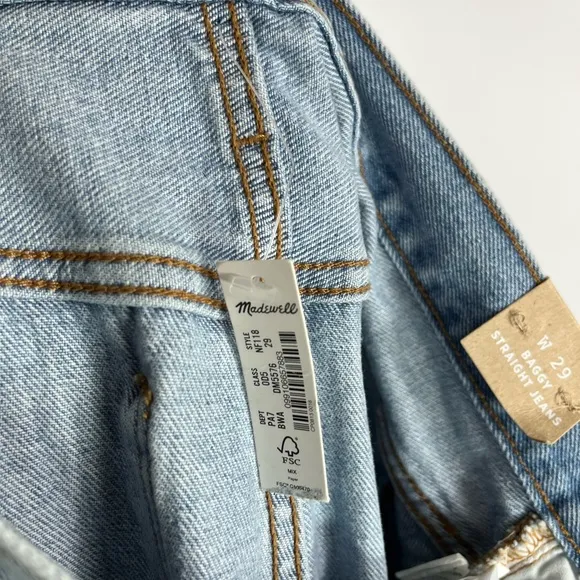 Madewell Baggy Straight Jeans