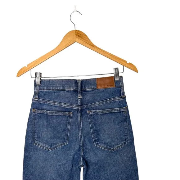 Madewell Classic Straight High Rise Stretch Jeans Coldbrook Wash Women's Size 24