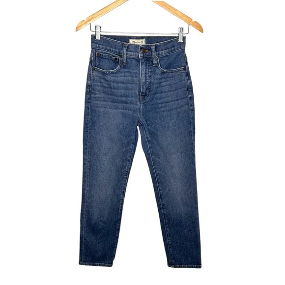 Madewell Classic Straight High Rise Stretch Jeans Coldbrook Wash Women's Size 24