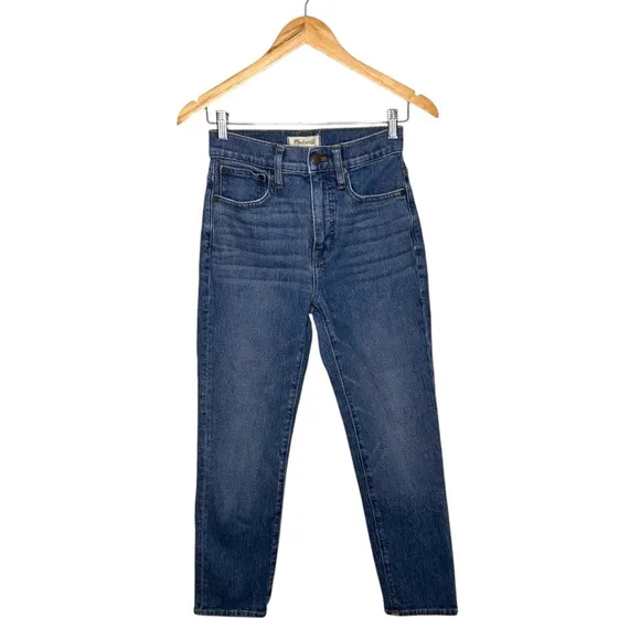 Madewell Classic Straight High Rise Stretch Jeans Coldbrook Wash Women's Size 24