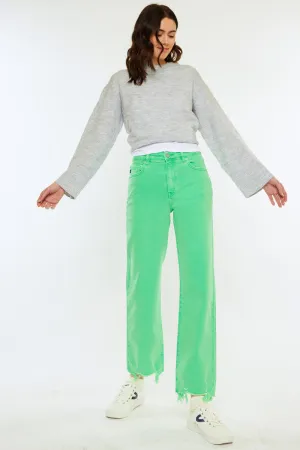 Maliha High Rise Slim Wide Leg Jeans