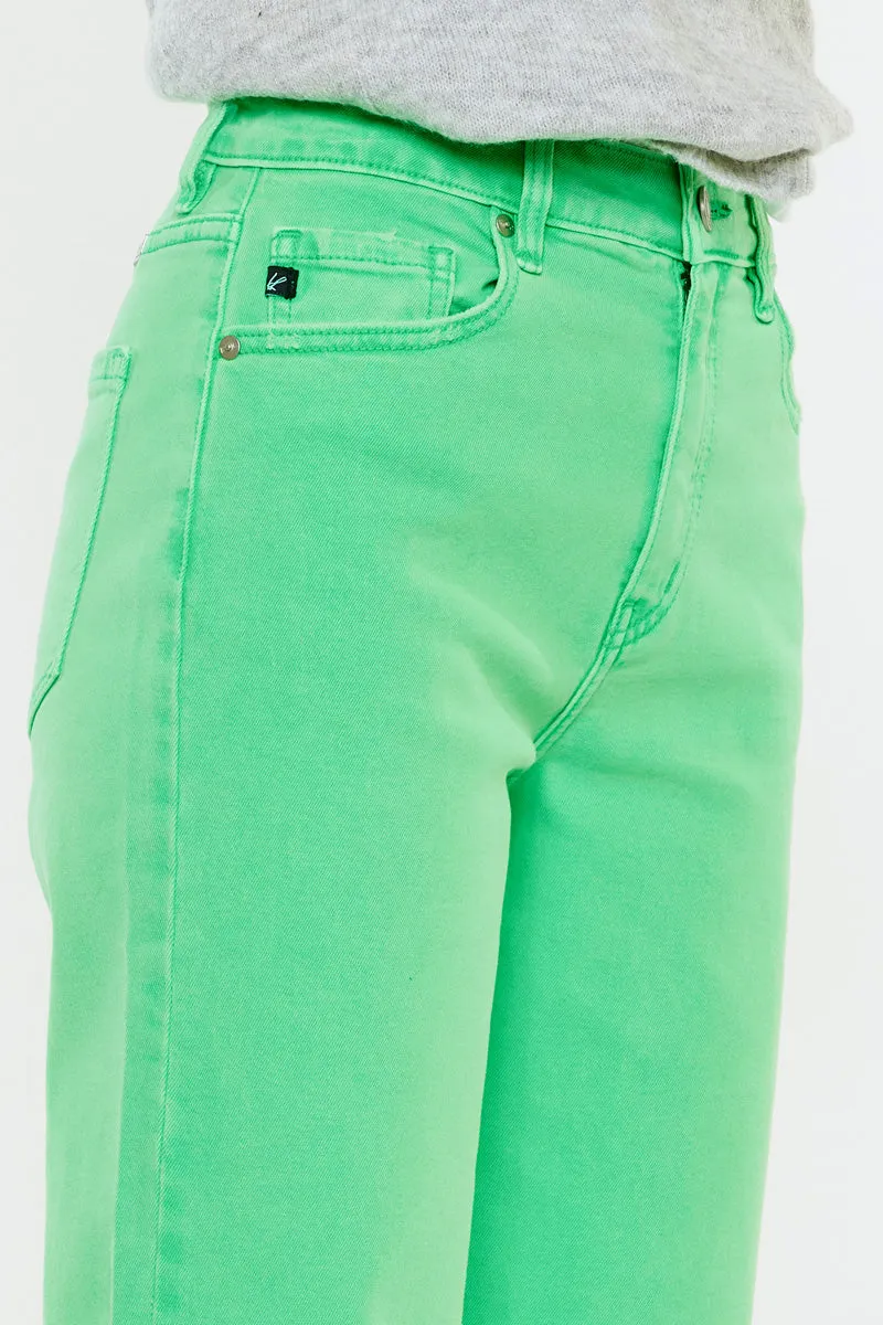 Maliha High Rise Slim Wide Leg Jeans