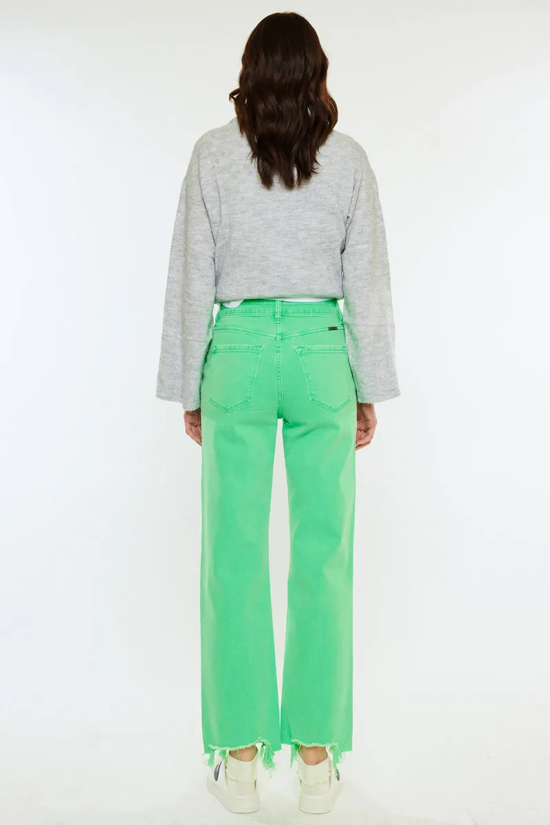 Maliha High Rise Slim Wide Leg Jeans