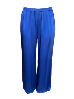 Marina Rinaldi Women's Blue Record Straight Leg Pants NWT