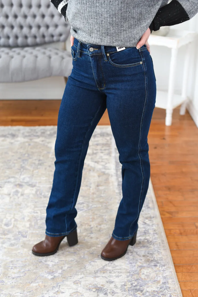 Mary High Rise Tummy Control Slim Straight Leg Judy Blue Jeans